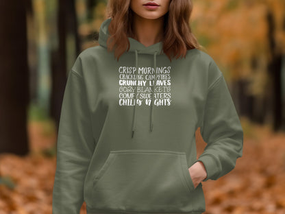 Crisp Mornings Cozy Bonfire Graphic Hoodie product type