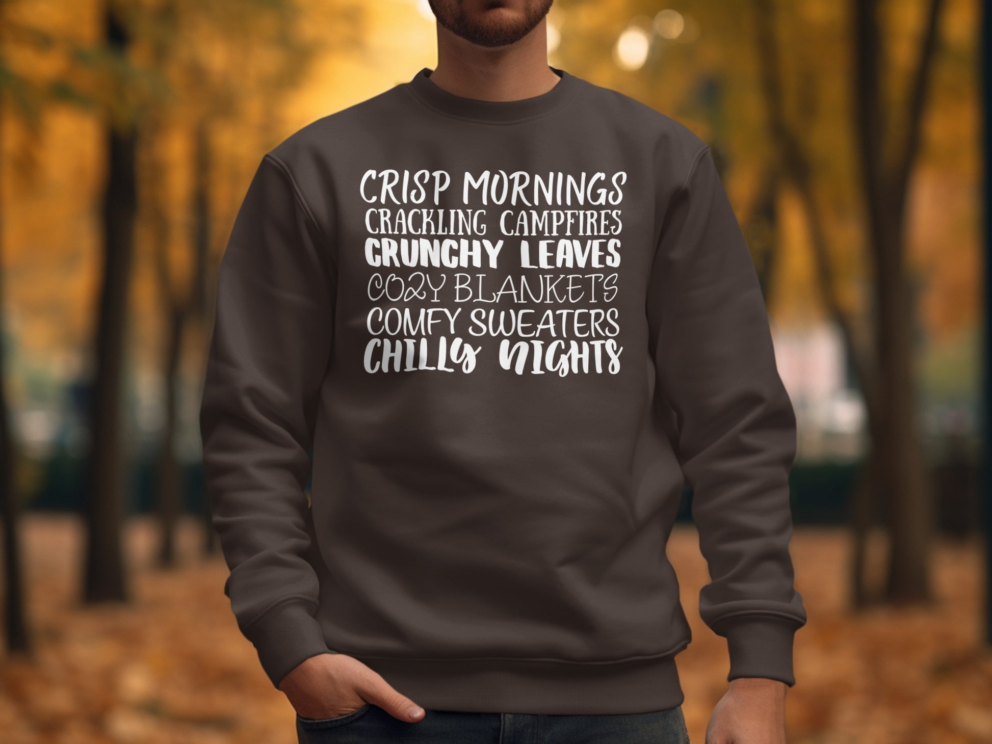 Crisp Mornings Crunchy Leaves Cozy Sweaters Product Type