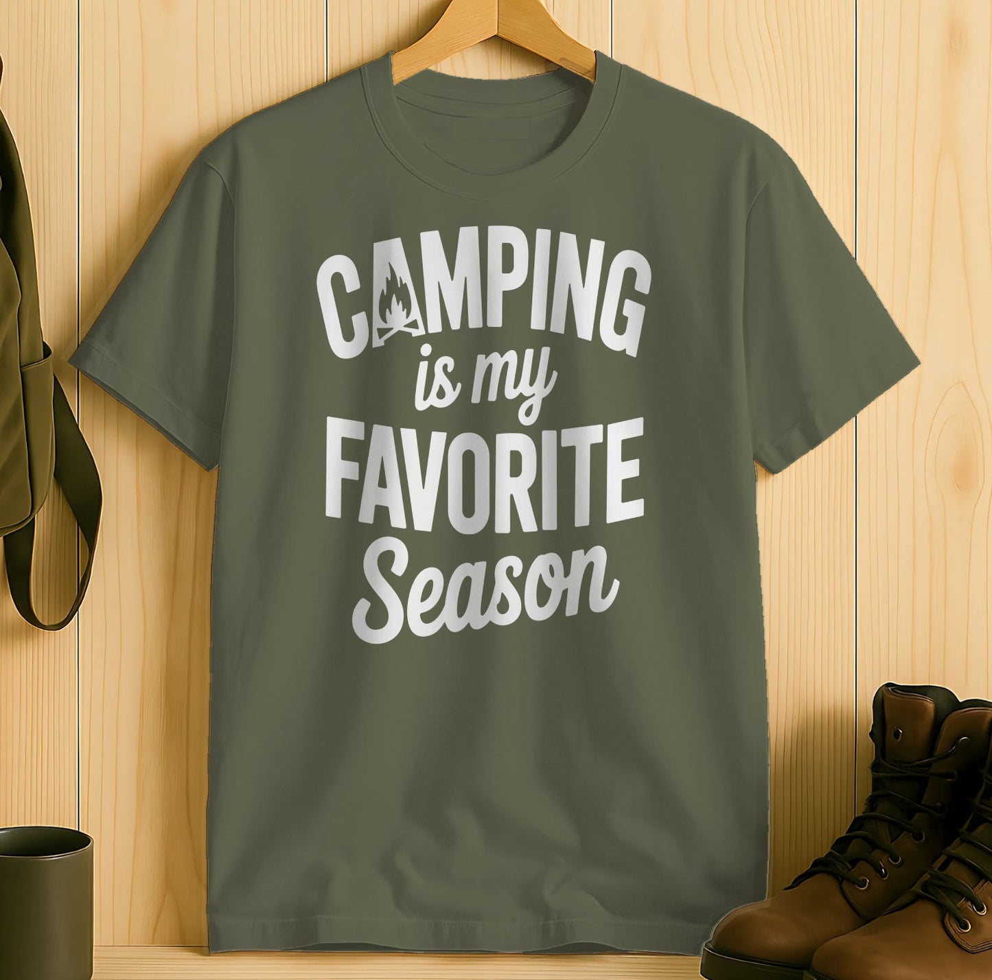 Camping Is My Favorite Season Graphic T-shirt product type