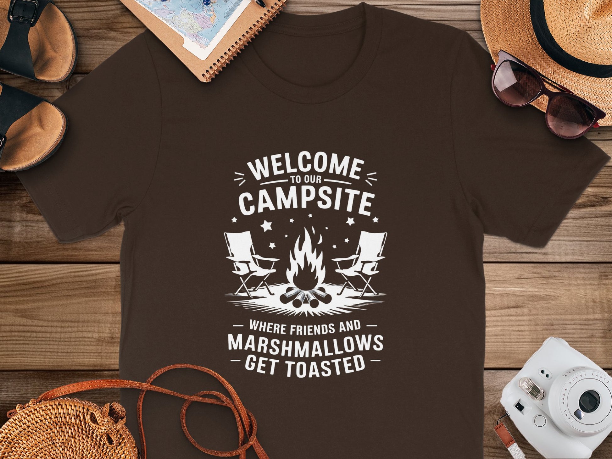 Welcome To Our Campsite Marshmallows Get Toasted product type