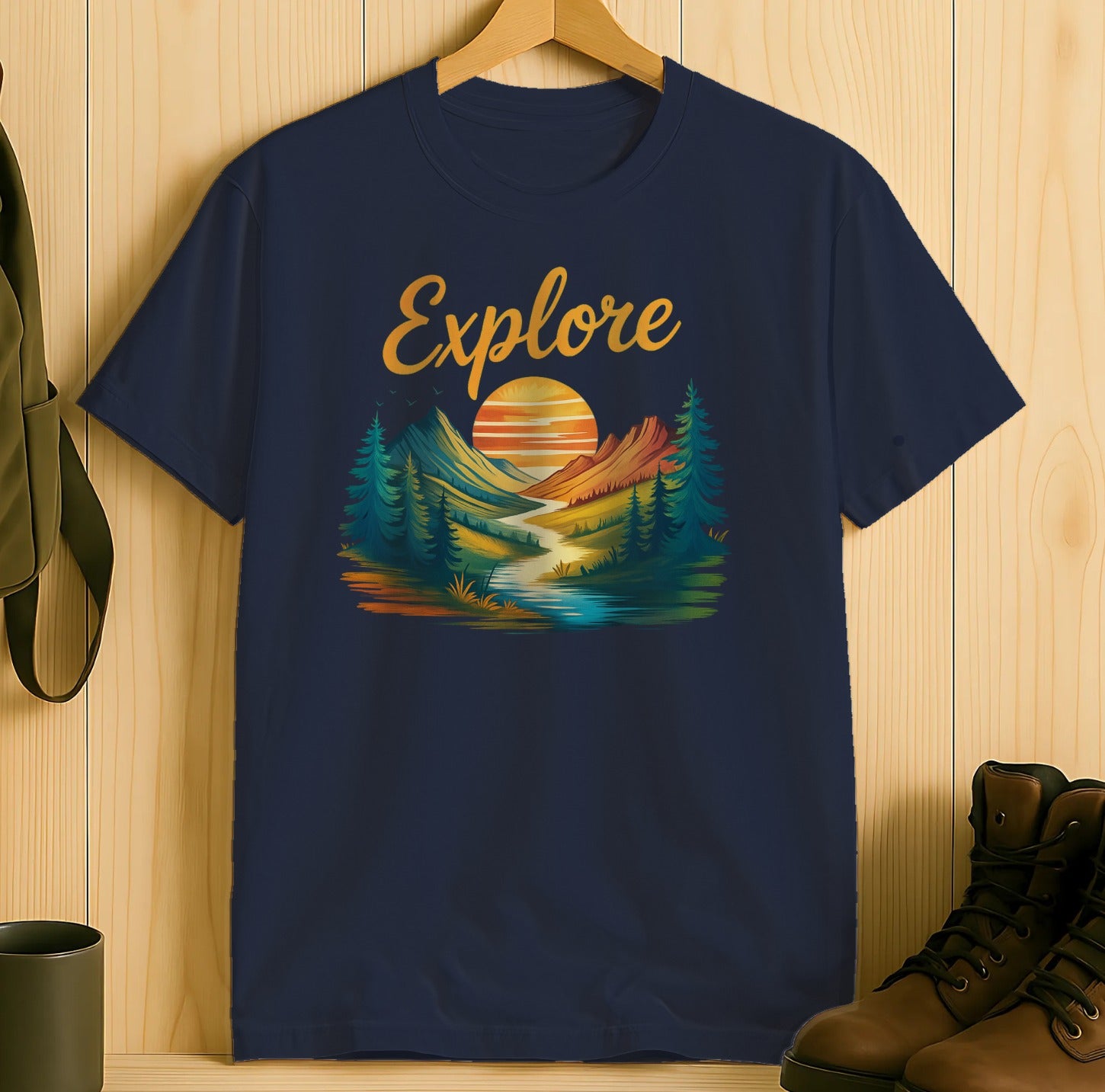 Explore Scenic Mountain Sunrise T-shirt product type