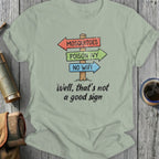 Funny Mosquitoes Poison Ivy No Wifi Camping Shirt