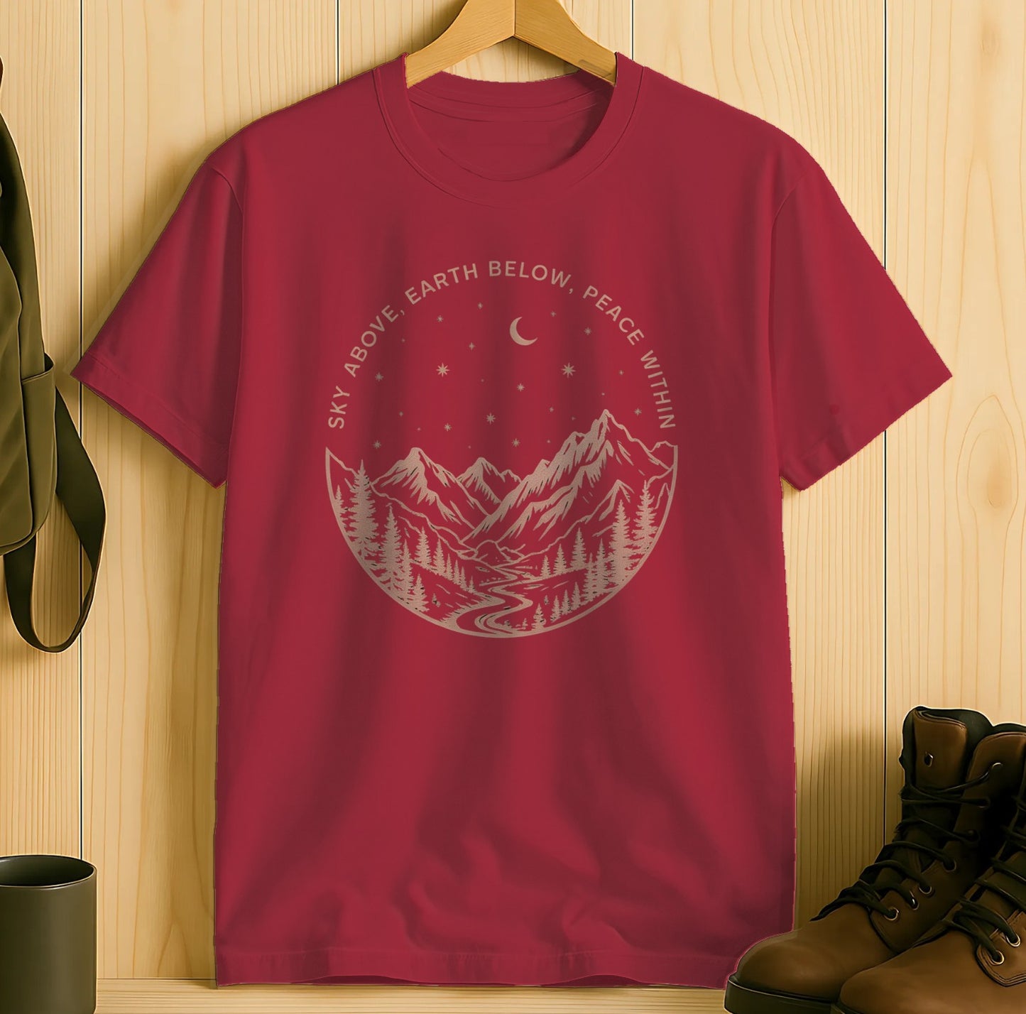 Sky Above Earth Below Peace Within T-shirt product type