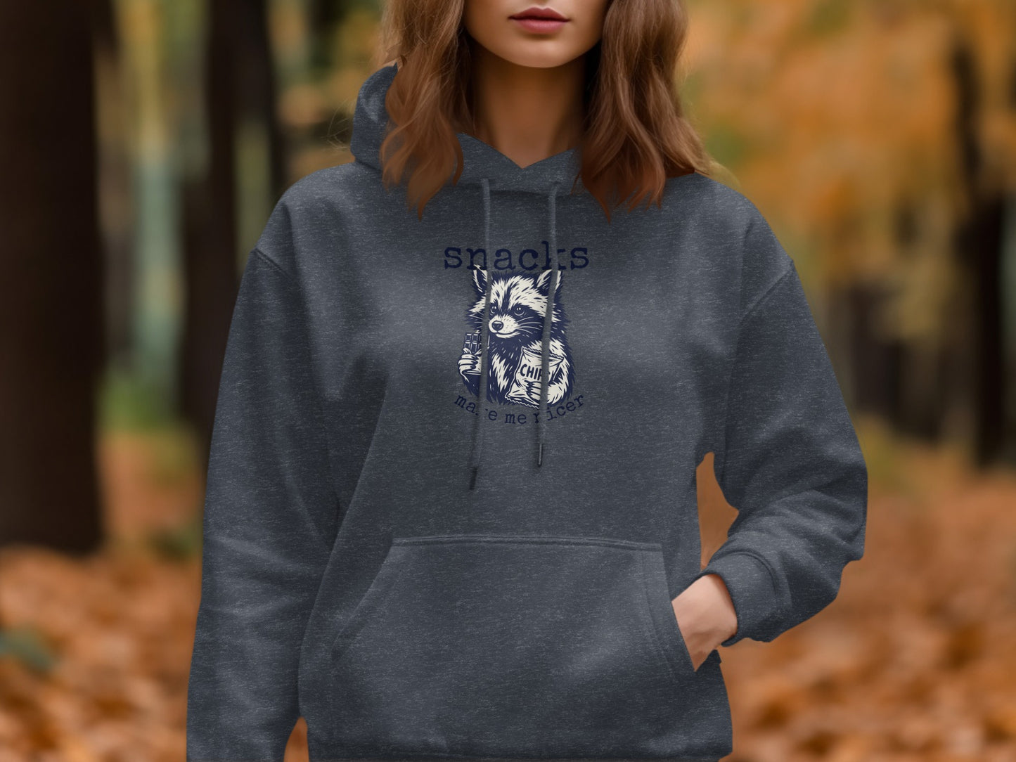 Cute Raccoon Snacks Are Near Hoodie product type