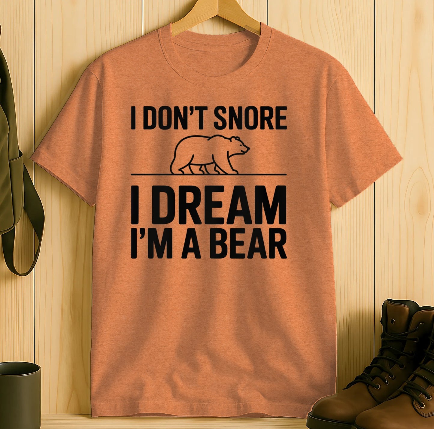 I Dream I'm A Bear Graphic Unisex Short Sleeve T-Shirt product type