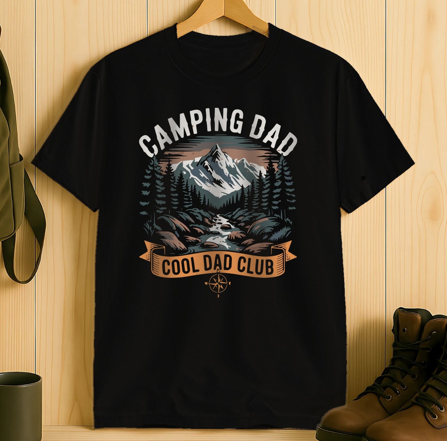 Camping Dad Cool Dad Club Graphic T-shirt product