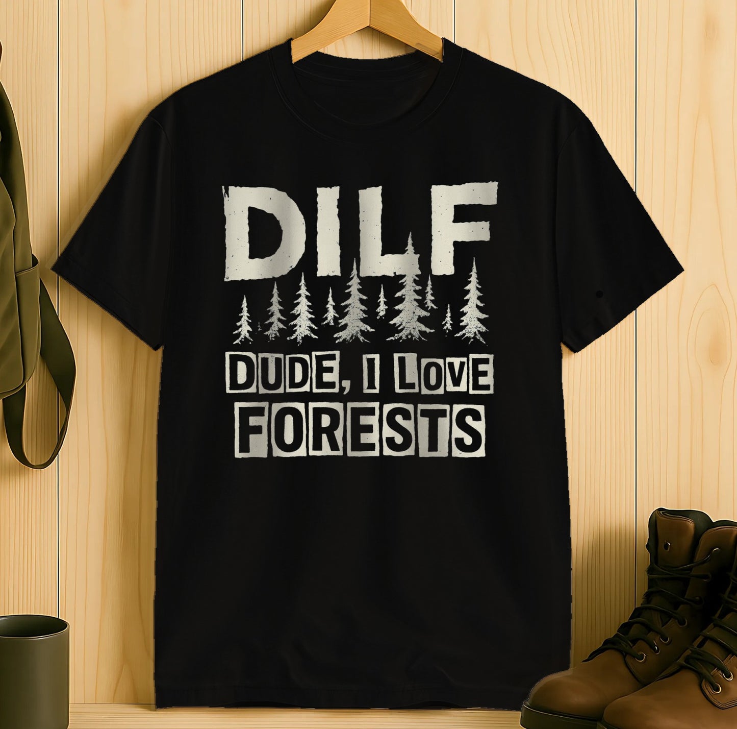 Unique Dude I Love Forests T-shirt Product