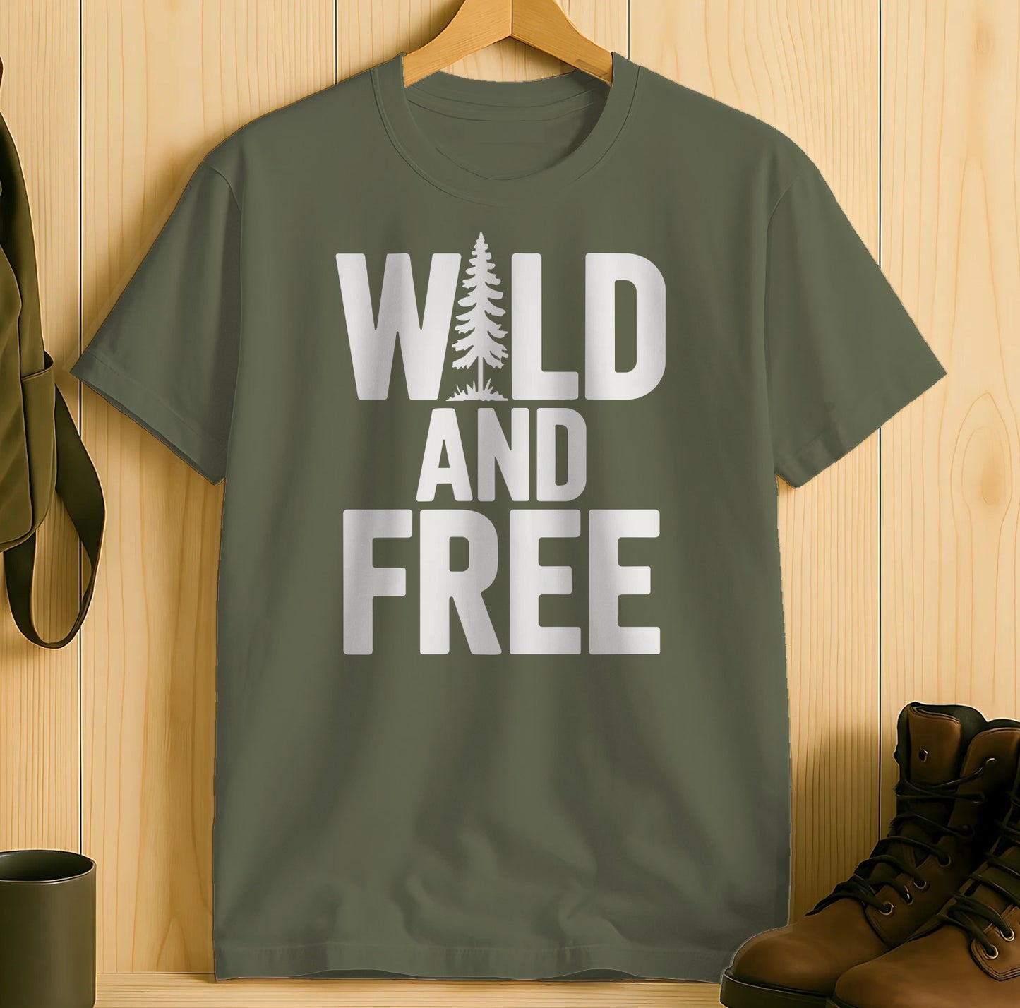 Wild And Free Graphic Tee Shirt Product