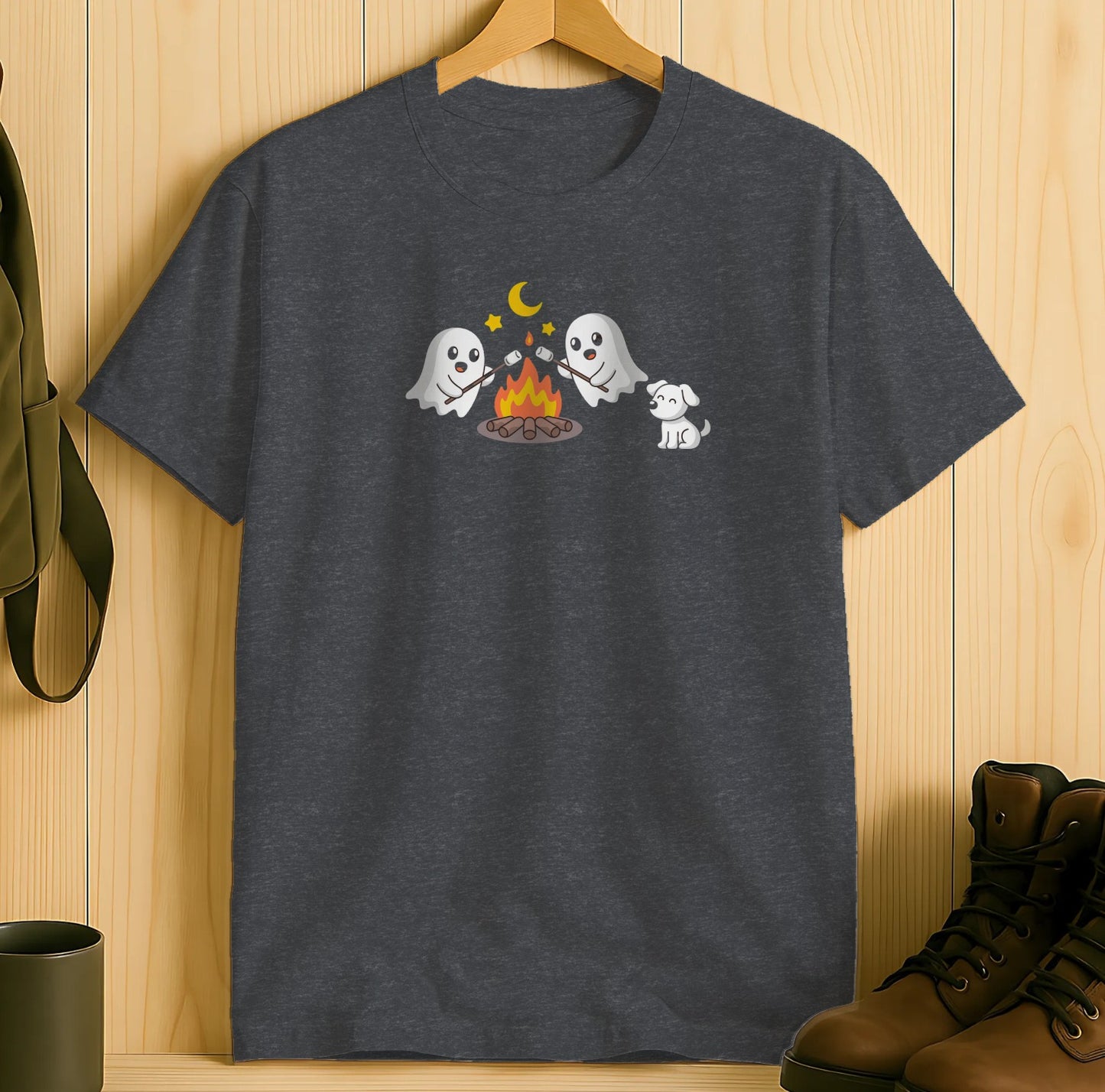 Spooky Camping Ghosts Graphic Tees T-shirt product