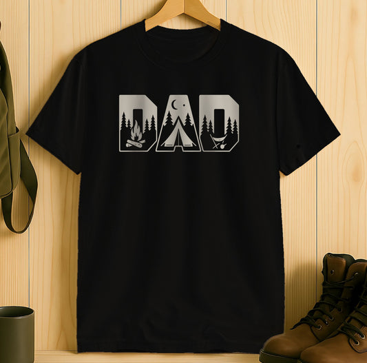 Awesome Dad Camping Design Graphic T-Shirt product