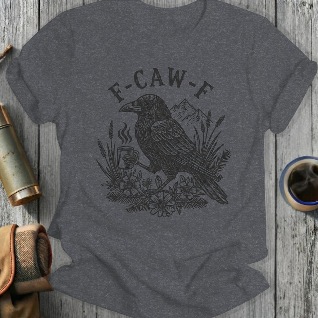 F-CAW-F Raven Holding Coffee Mug Graphic Shirt
