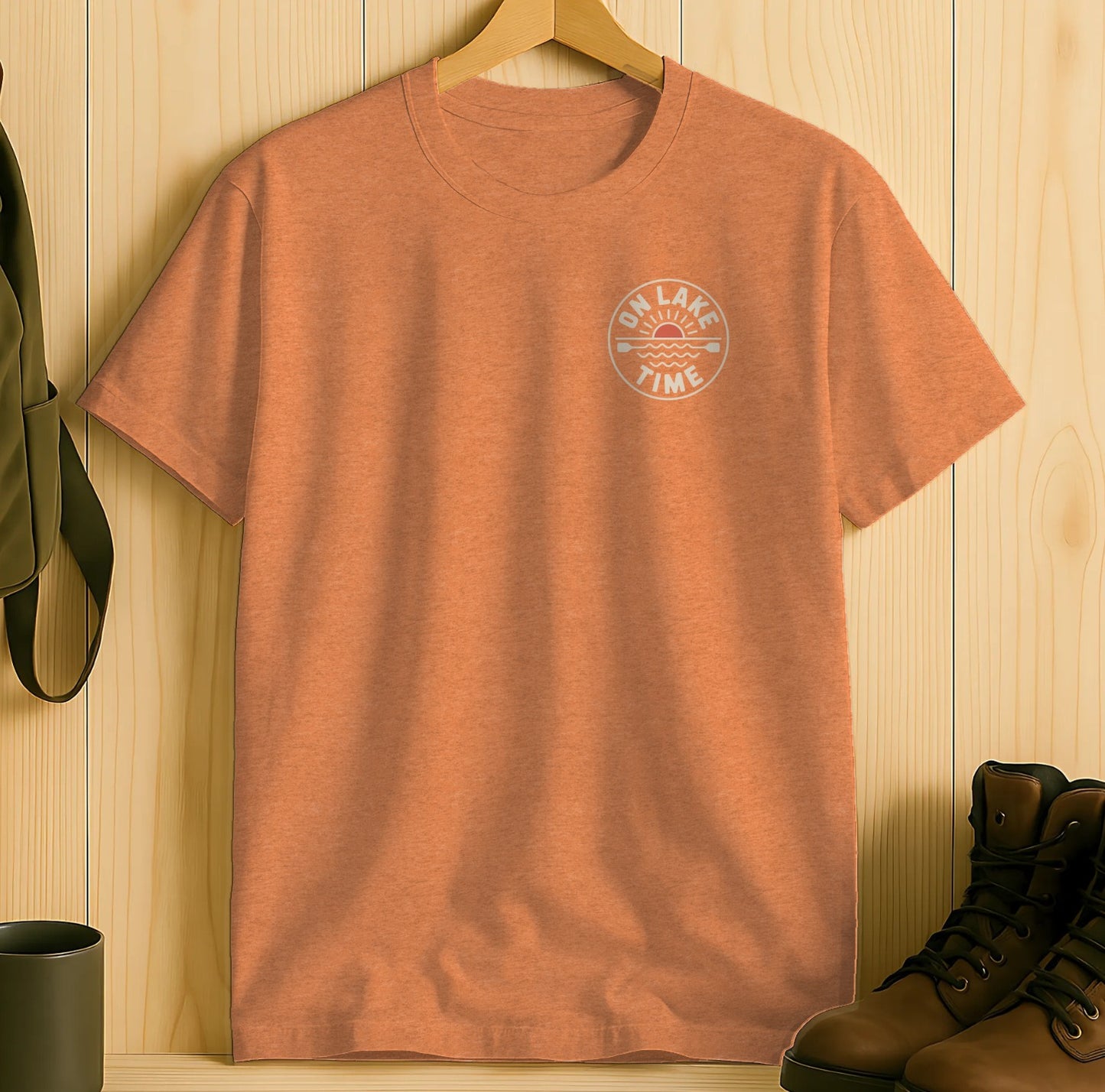 On Lake Time Graphic Print Tee Shirt product