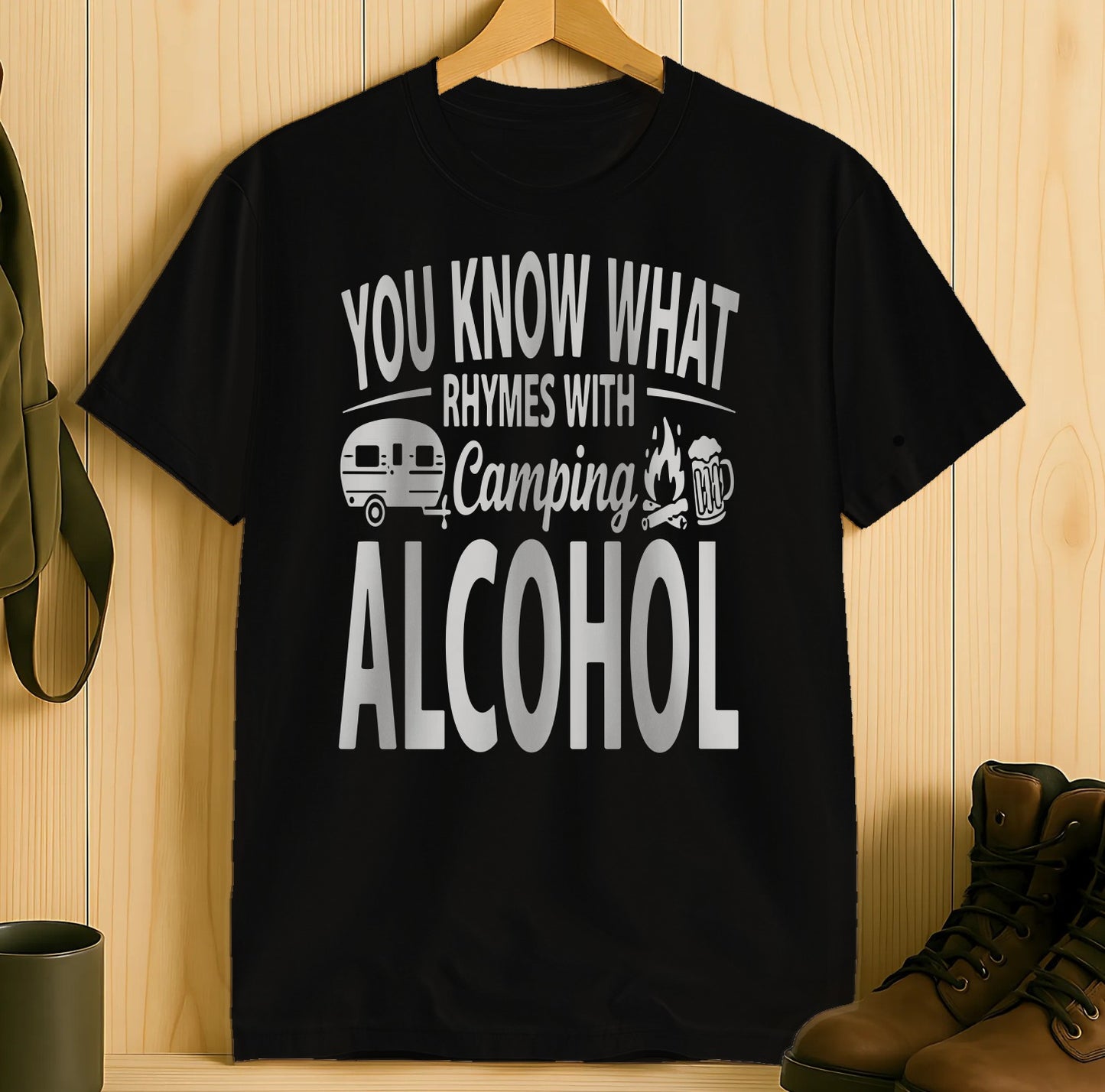 You Know What Rhymes with Camping Alcohol product type