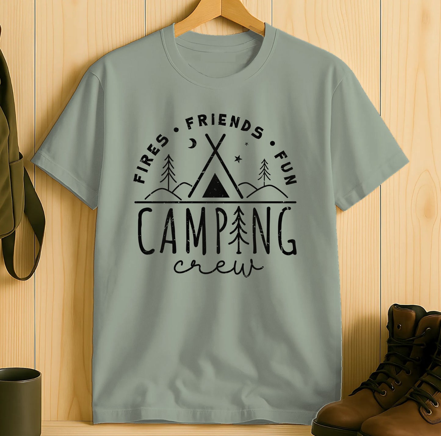 Fires Friends Fun Camping Crew T-shirt product