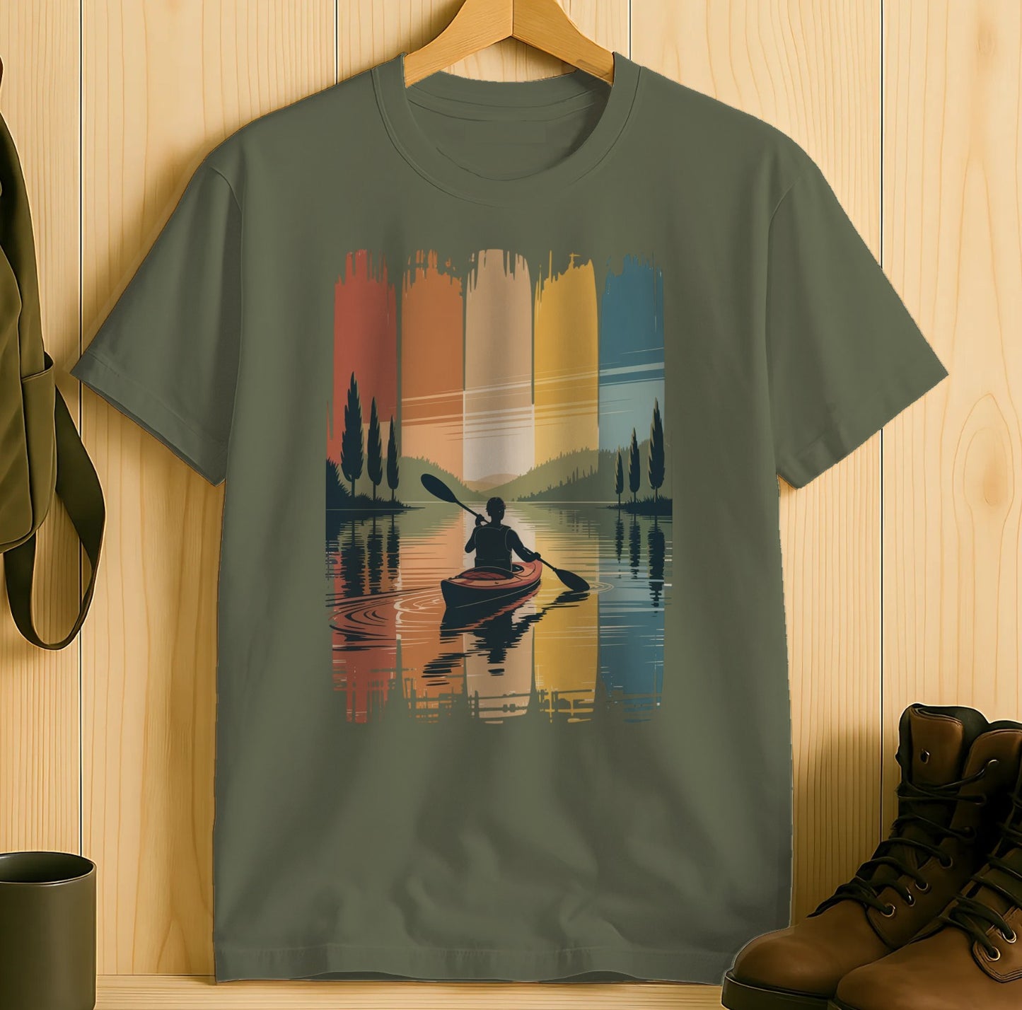 Scenic Kayaking Adventure Graphic T-shirt product