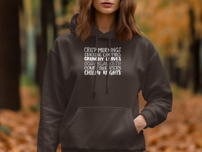Crisp Mornings Cozy Blankets Chill Nights Hoodie product