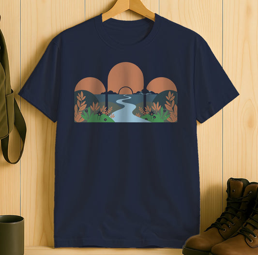 Scenic Sunset Design Graphic T-Shirt product