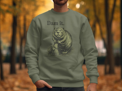 Dam it Beaver Illustration Sweatshirt Product