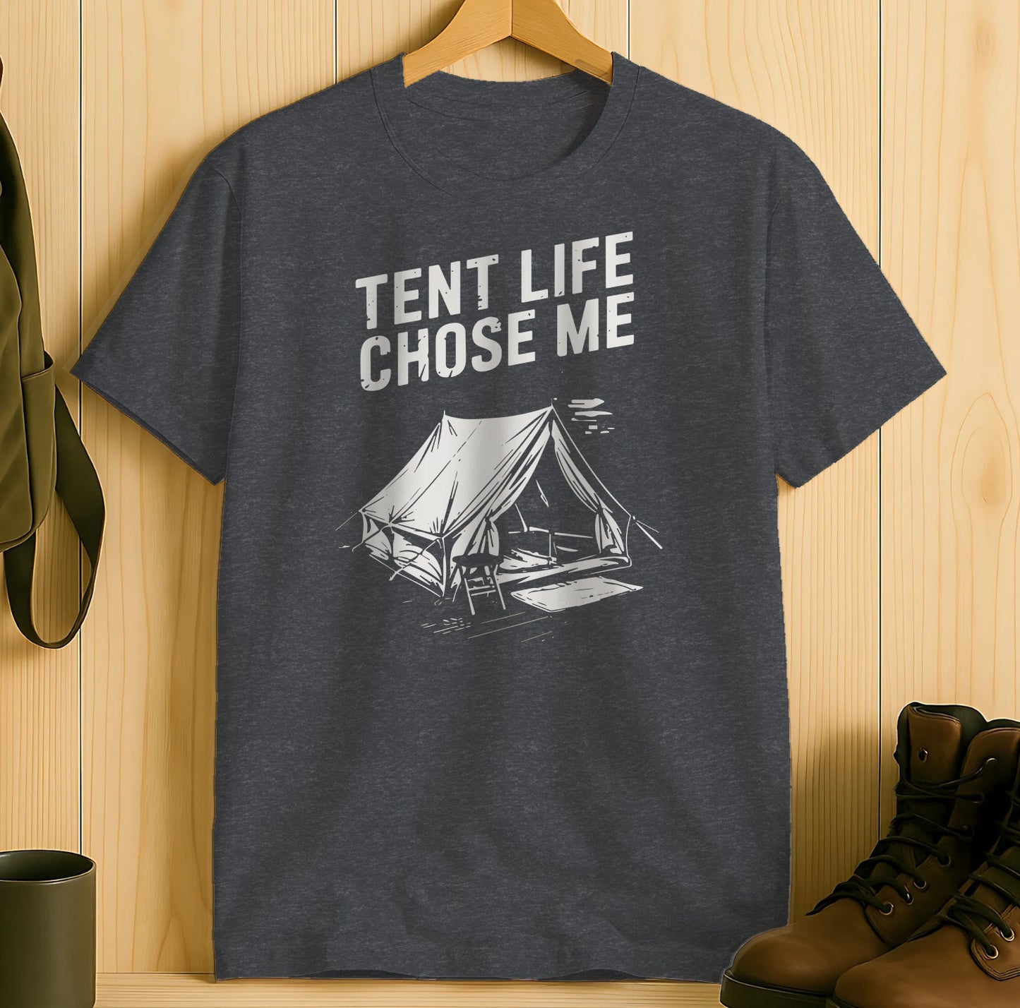 Tent Life Chose Me Graphic Camping T-Shirt Product