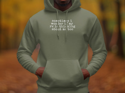 Sometimes I Wonder Hoodie Thoughtful Message Product
