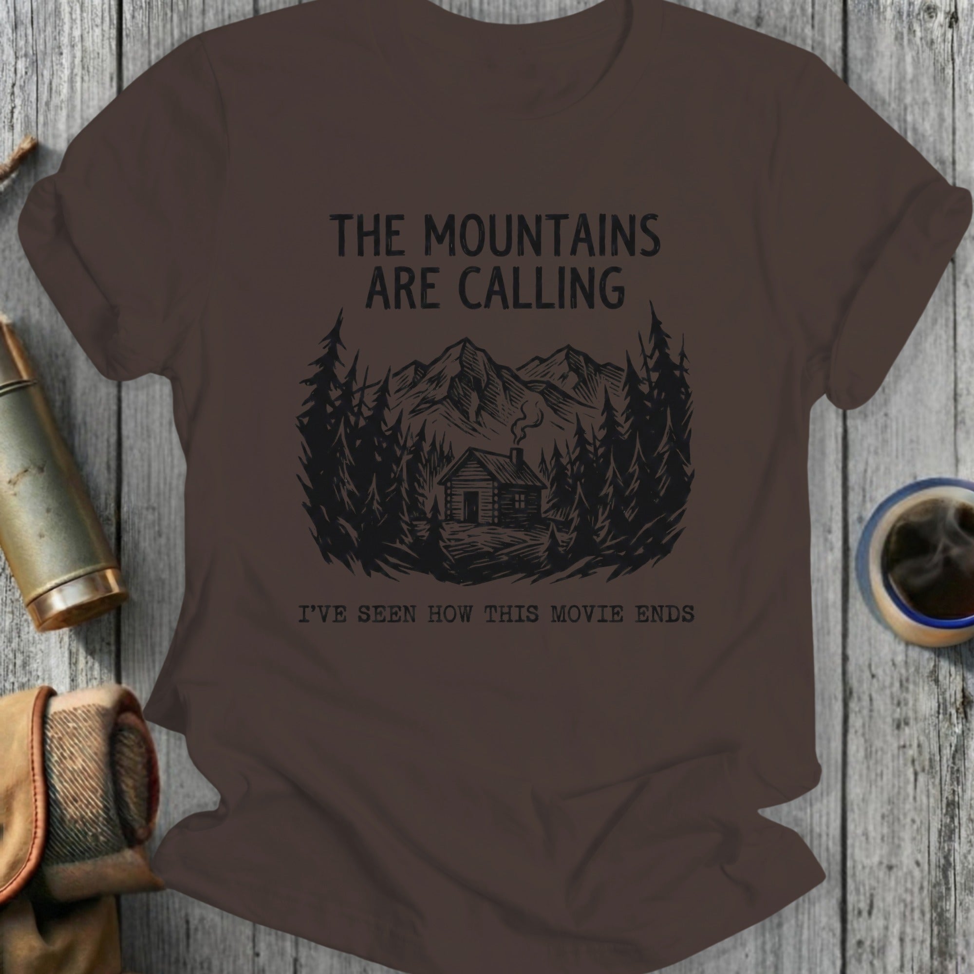 The Mountains Are Calling Adventure T-Shirt