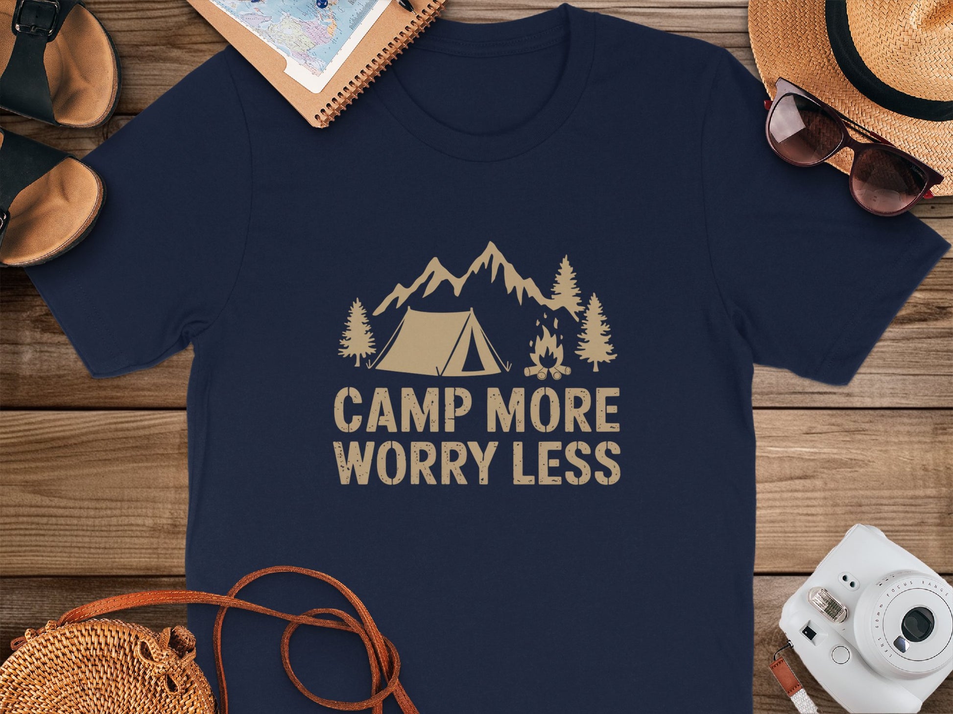 Camp More Worry Less Graphic Tee product type