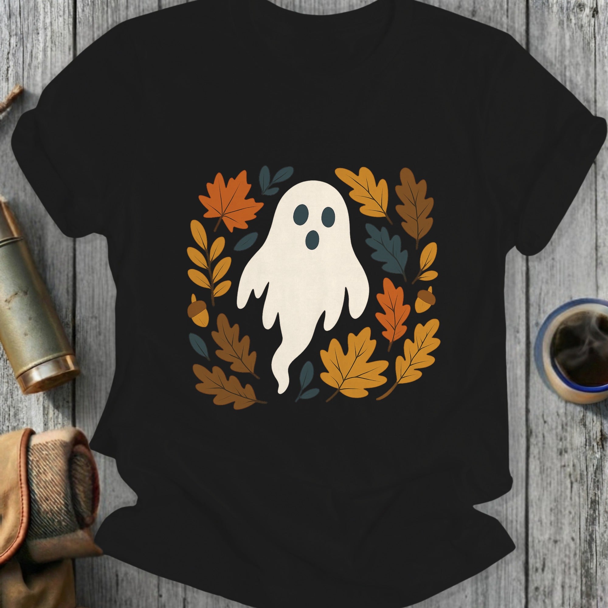 Autumn Leaves Ghost T-Shirts