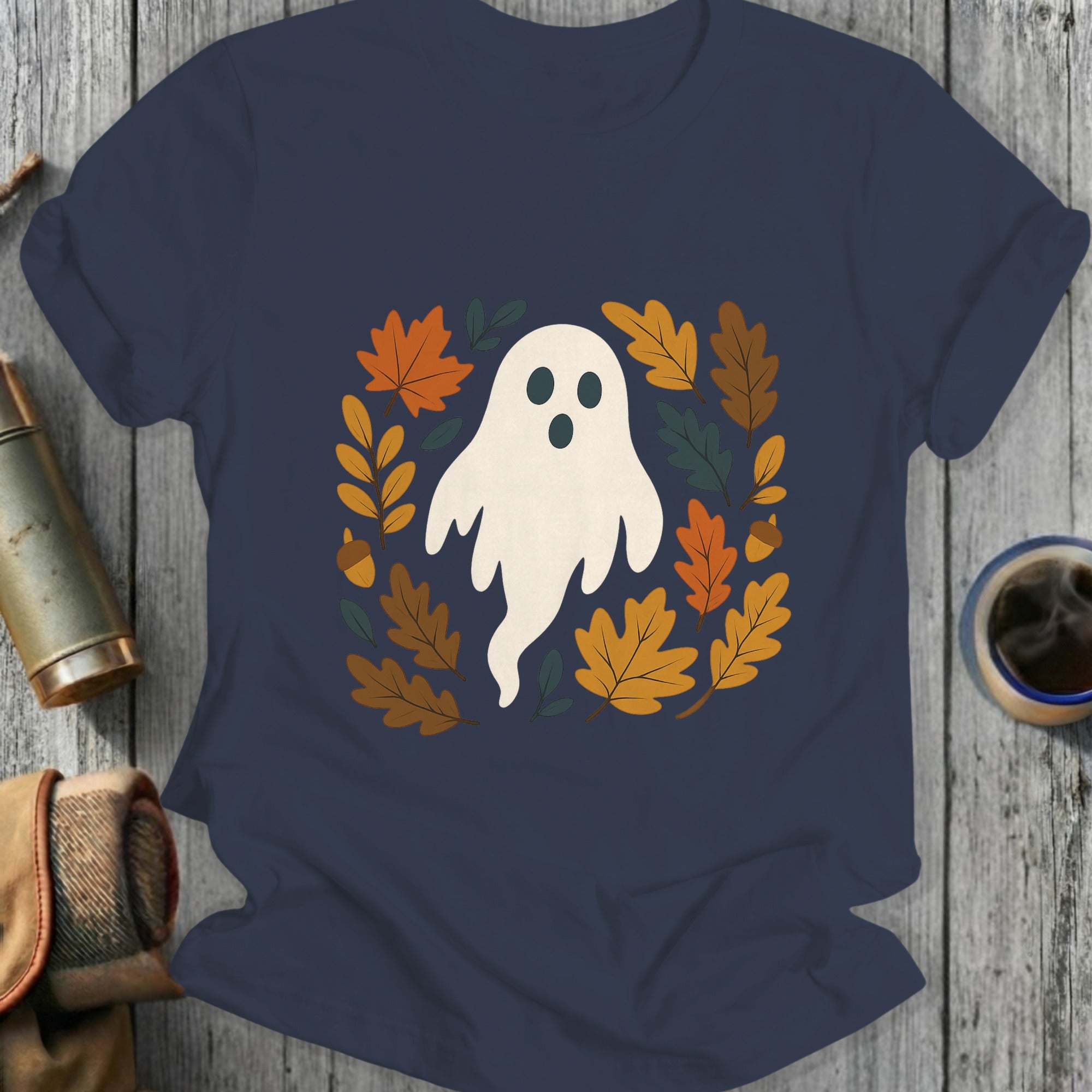 Autumn Leaves Ghost T-Shirts