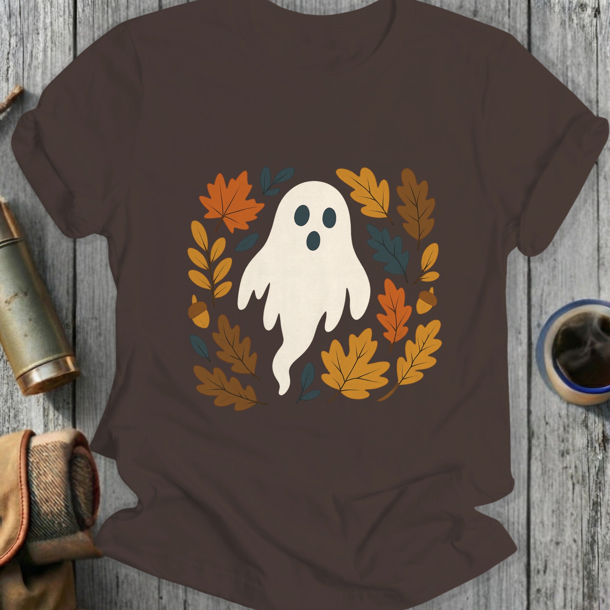 Autumn Leaves Ghost T-Shirts