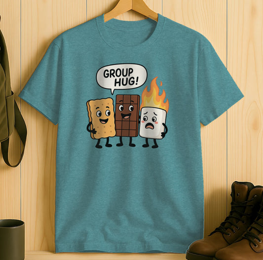 Group Hug Smores Cartoon Graphic Tee product type
