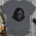 Mysterious Bigfoot Smoking Graphic Tee Shirt Product