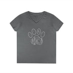 Camping Landscape Paw Print Design T-shirt