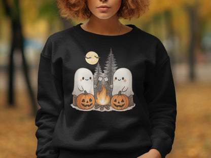 Halloween Ghosts and Pumpkins Graphic Sweatshirt product type