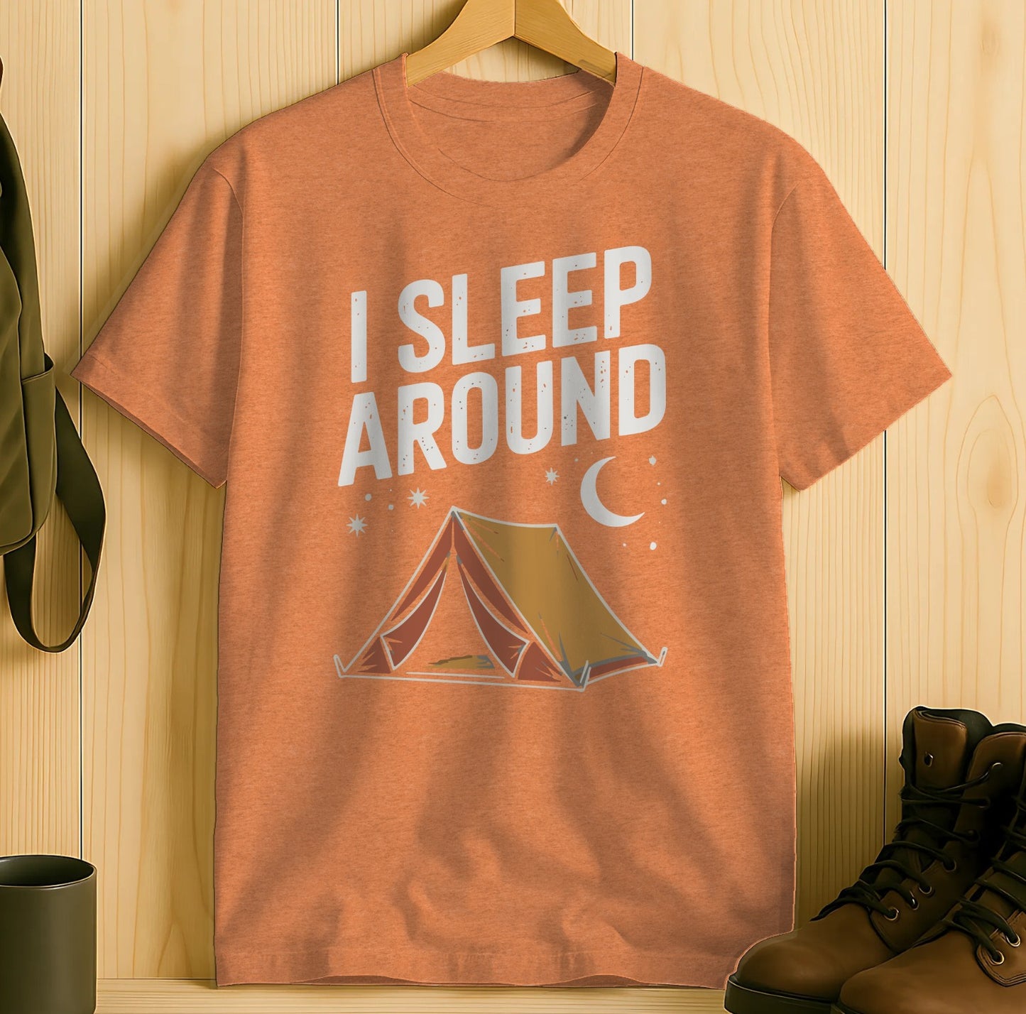 I Sleep Around Tent Graphic Print T-Shirt product