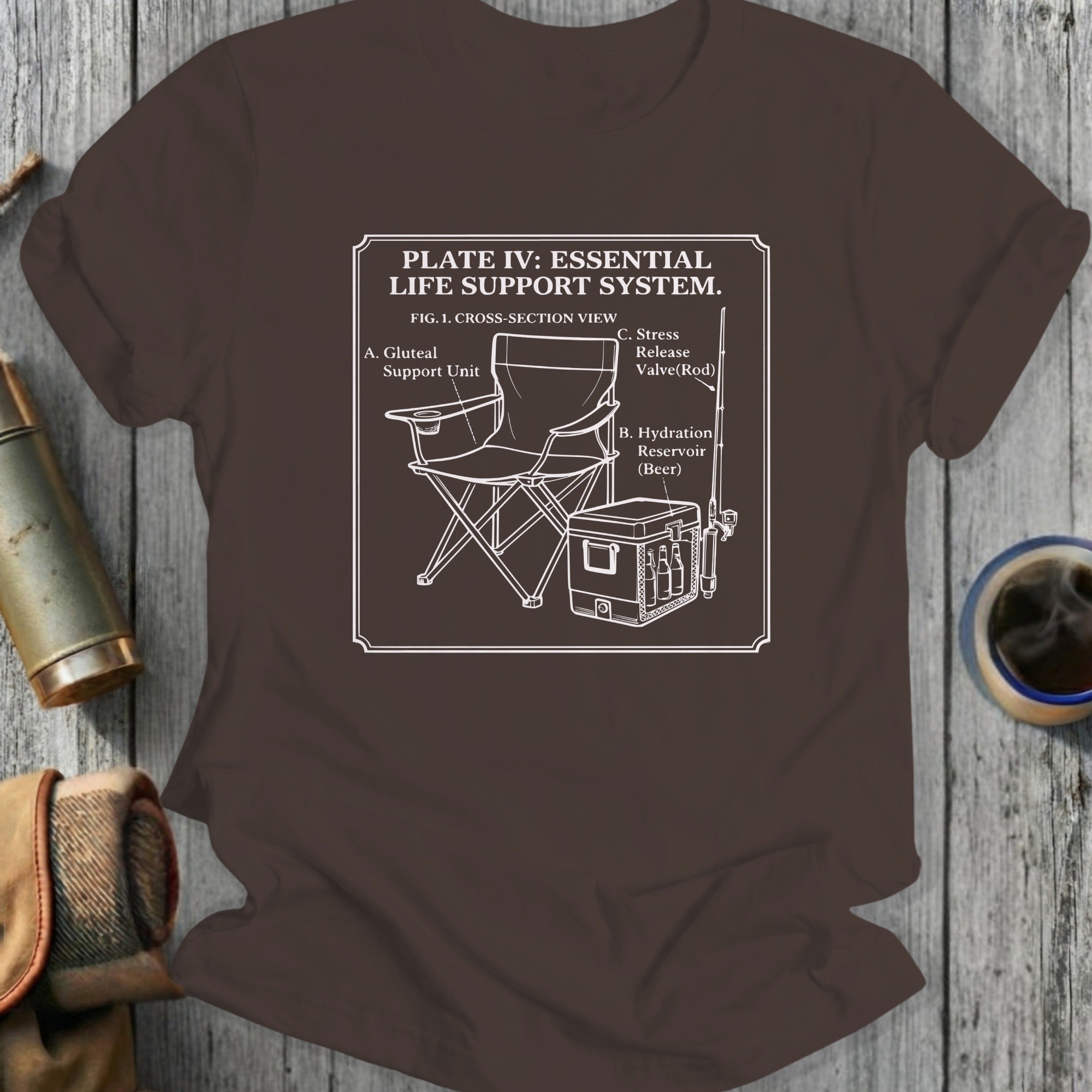 Essential Life Support System Diagram Tee Shirt