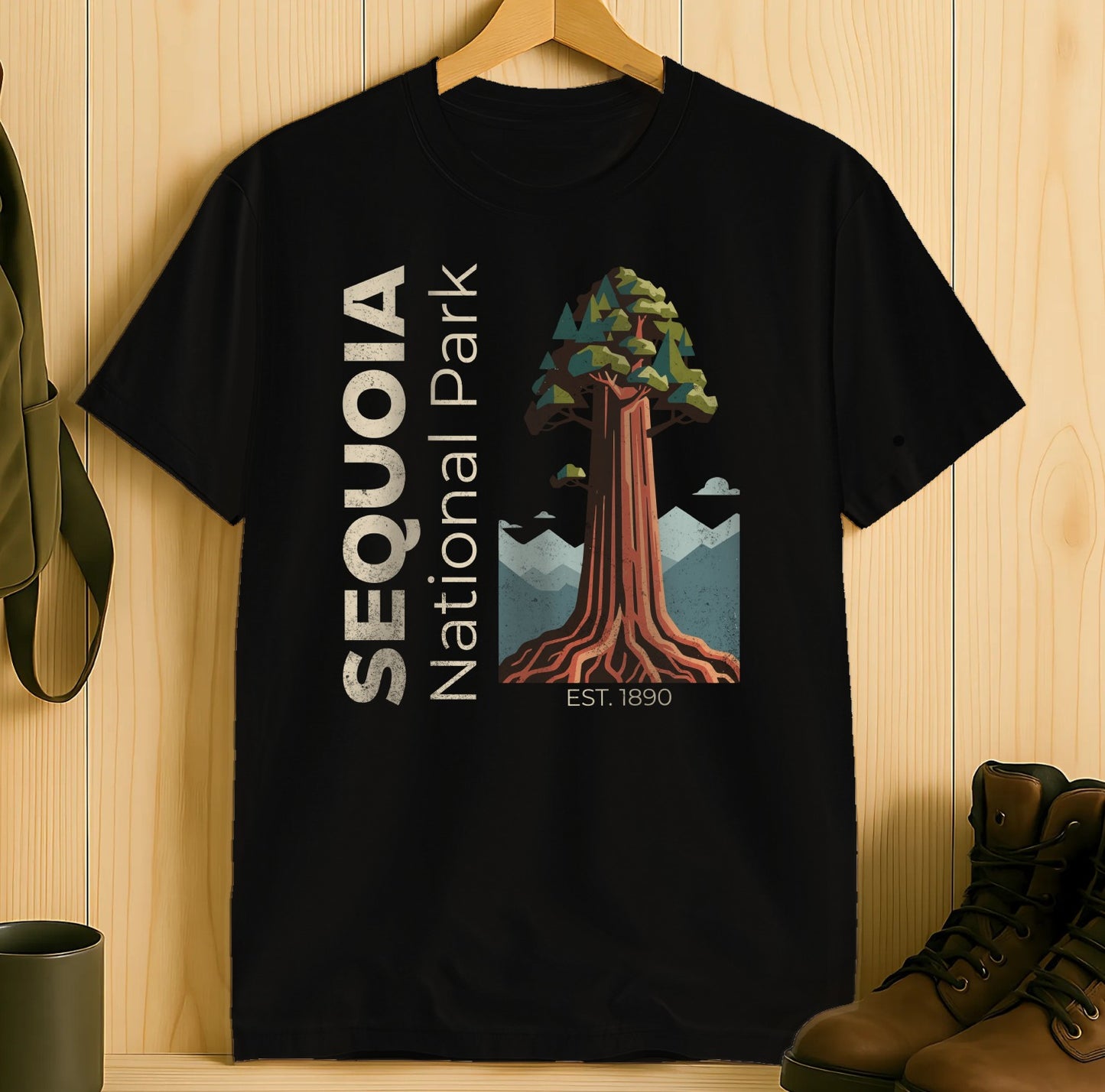 Sequoia National Park Shirt Featuring Iconic Tree