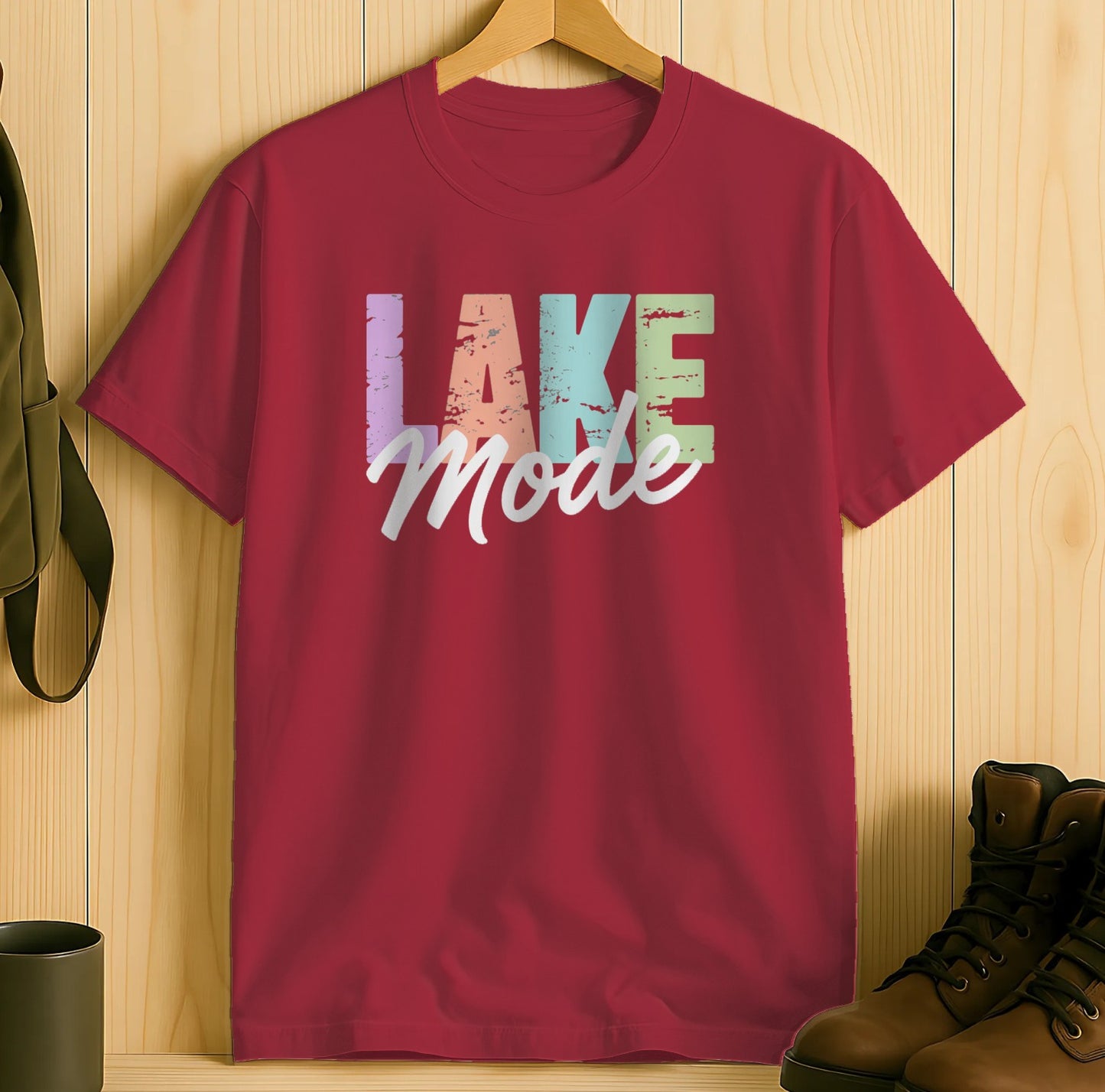 Lake Mode Graphic T-Shirt Casual Wear Summer product type