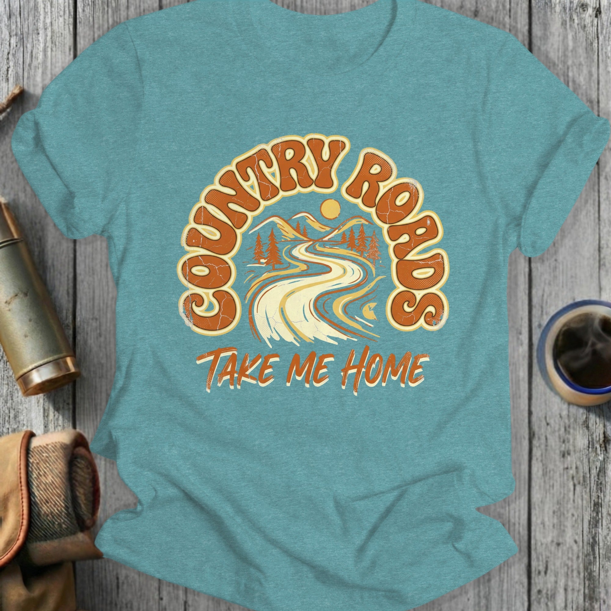 Country Roads Take Me Home Graphic T-Shirt