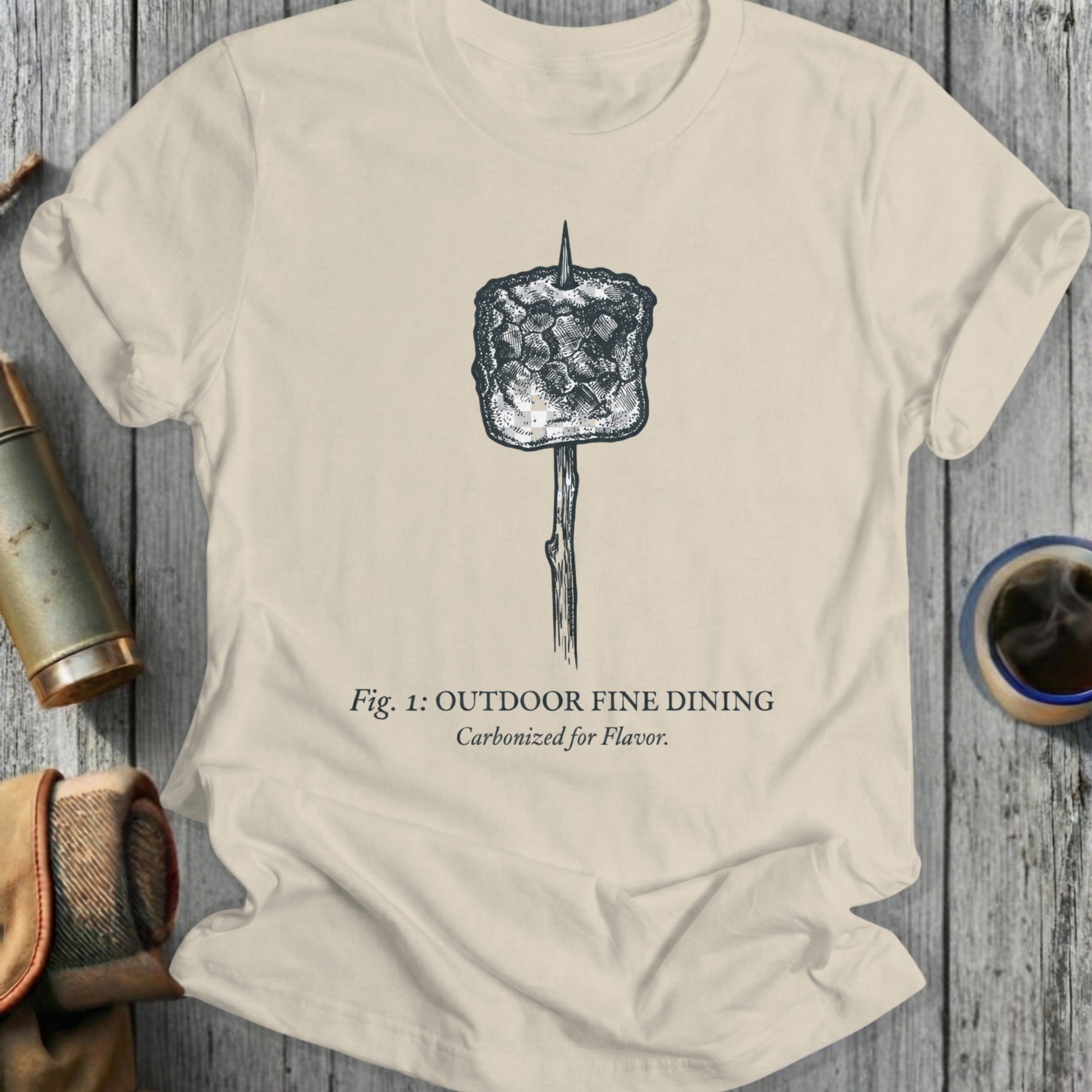 Fig. 1: Outdoor Fine Dining Carbonized for Flavor shirt