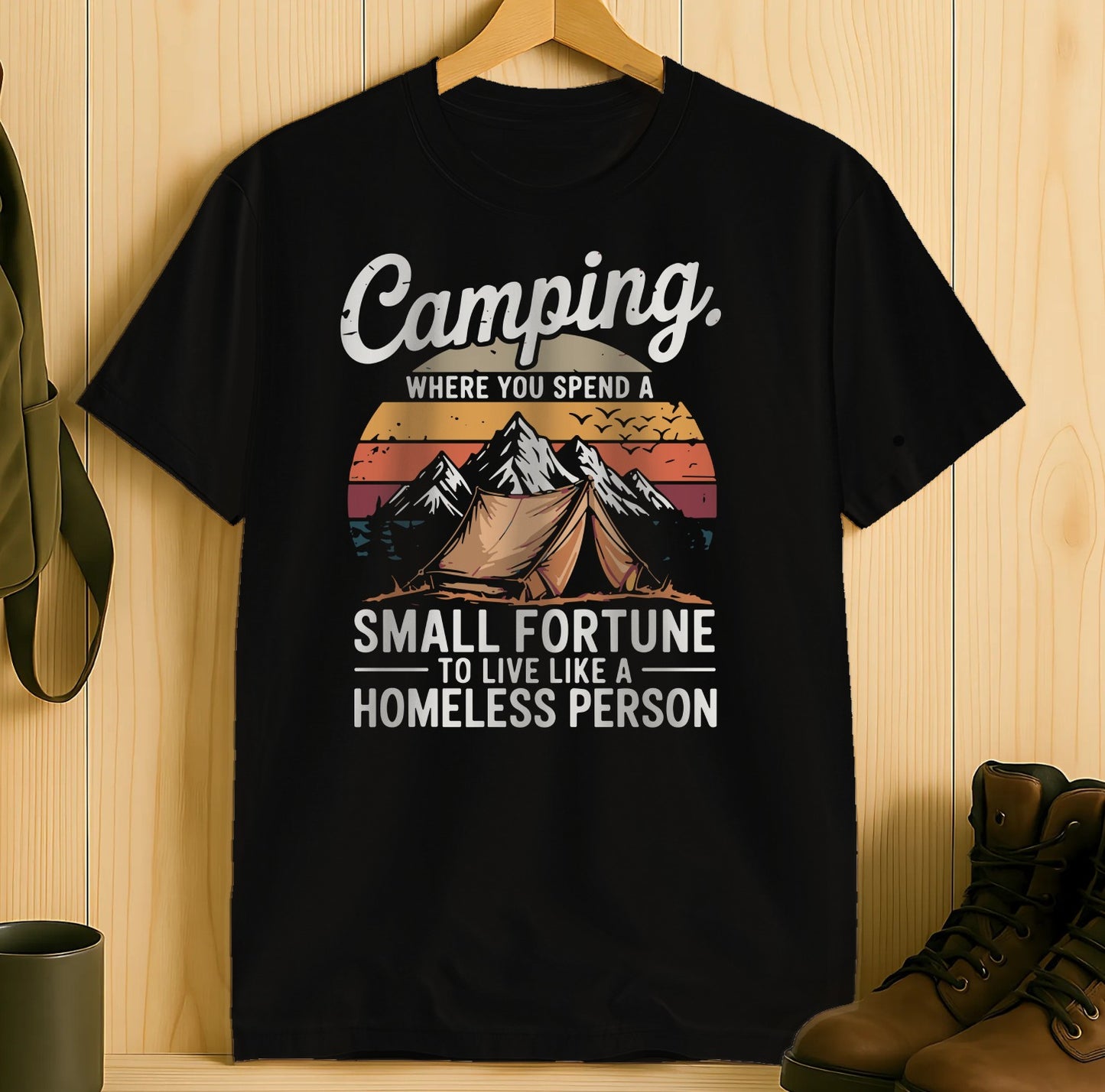 Camping Humorous Graphic Tee T-shirt product