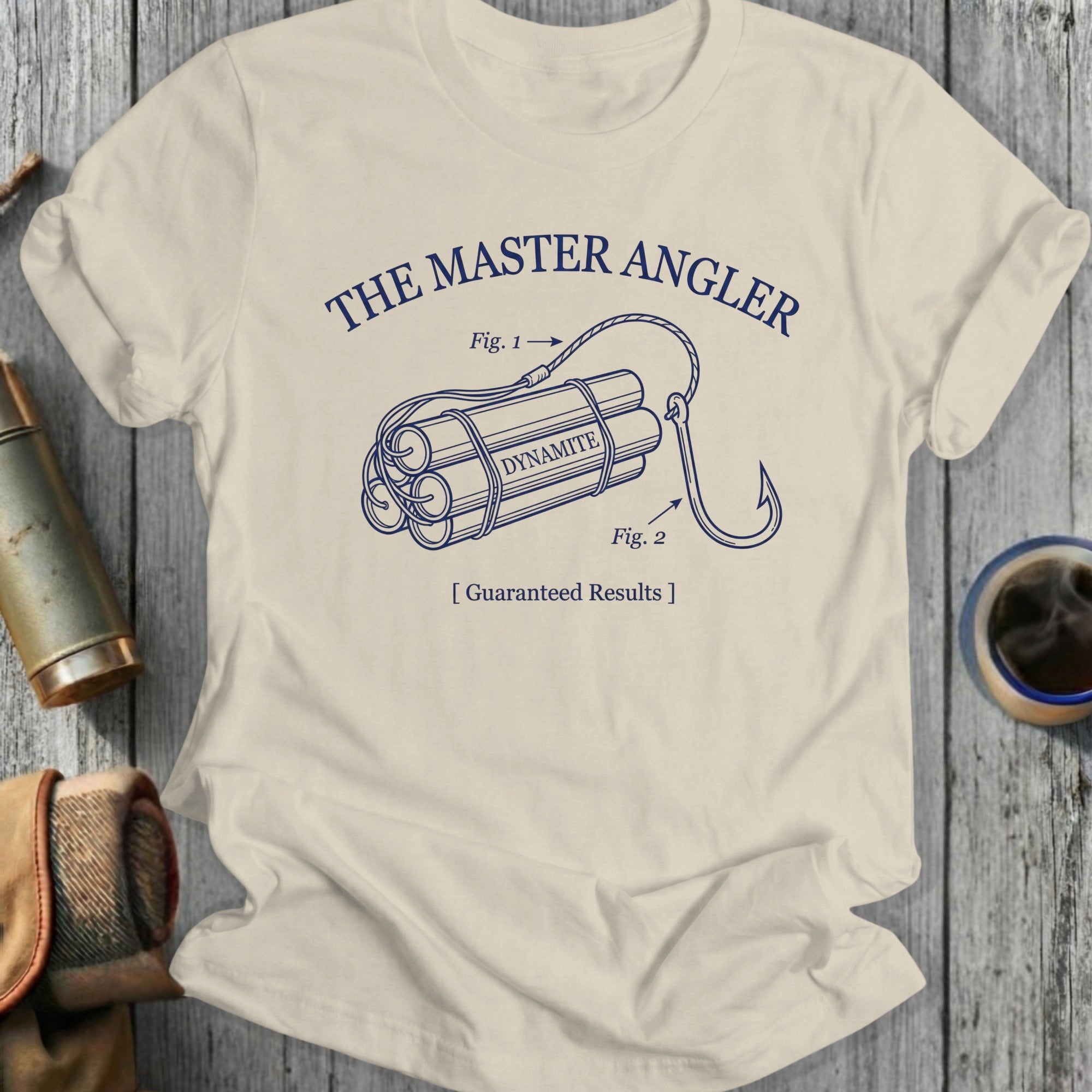 The Master Angler Guaranteed Results T-shirt