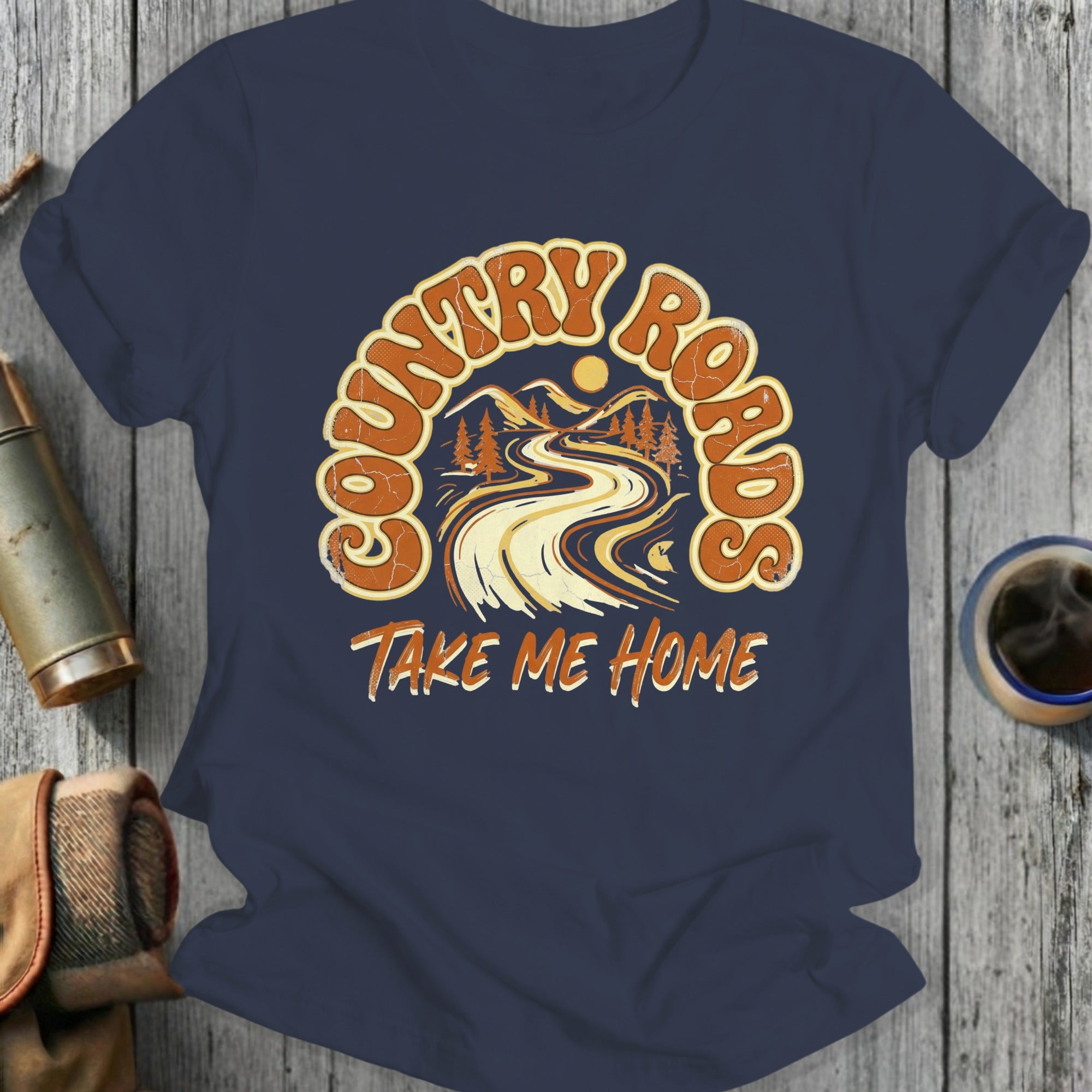 Country Roads Take Me Home Graphic T-shirt
