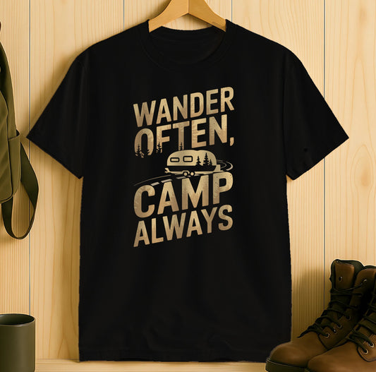 Wander Often Camp Always Printed T-shirt product type