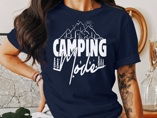 Camping Mode Mountain Adventure T-Shirt product