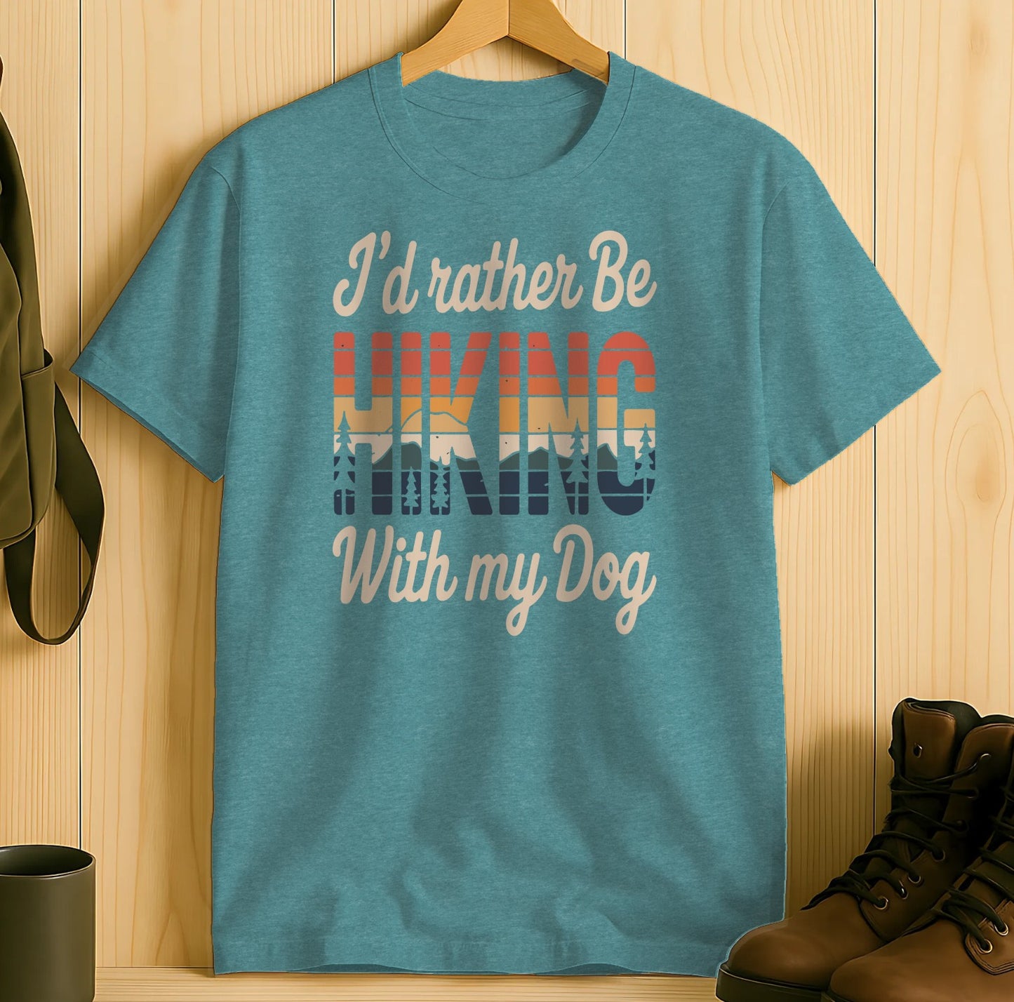 I'd Rather Be Hiking With My Dog T-shirt product