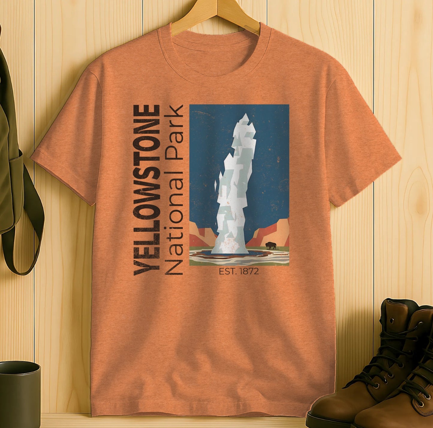 Yellowstone National Park Graphic Short Sleeve Shirt
