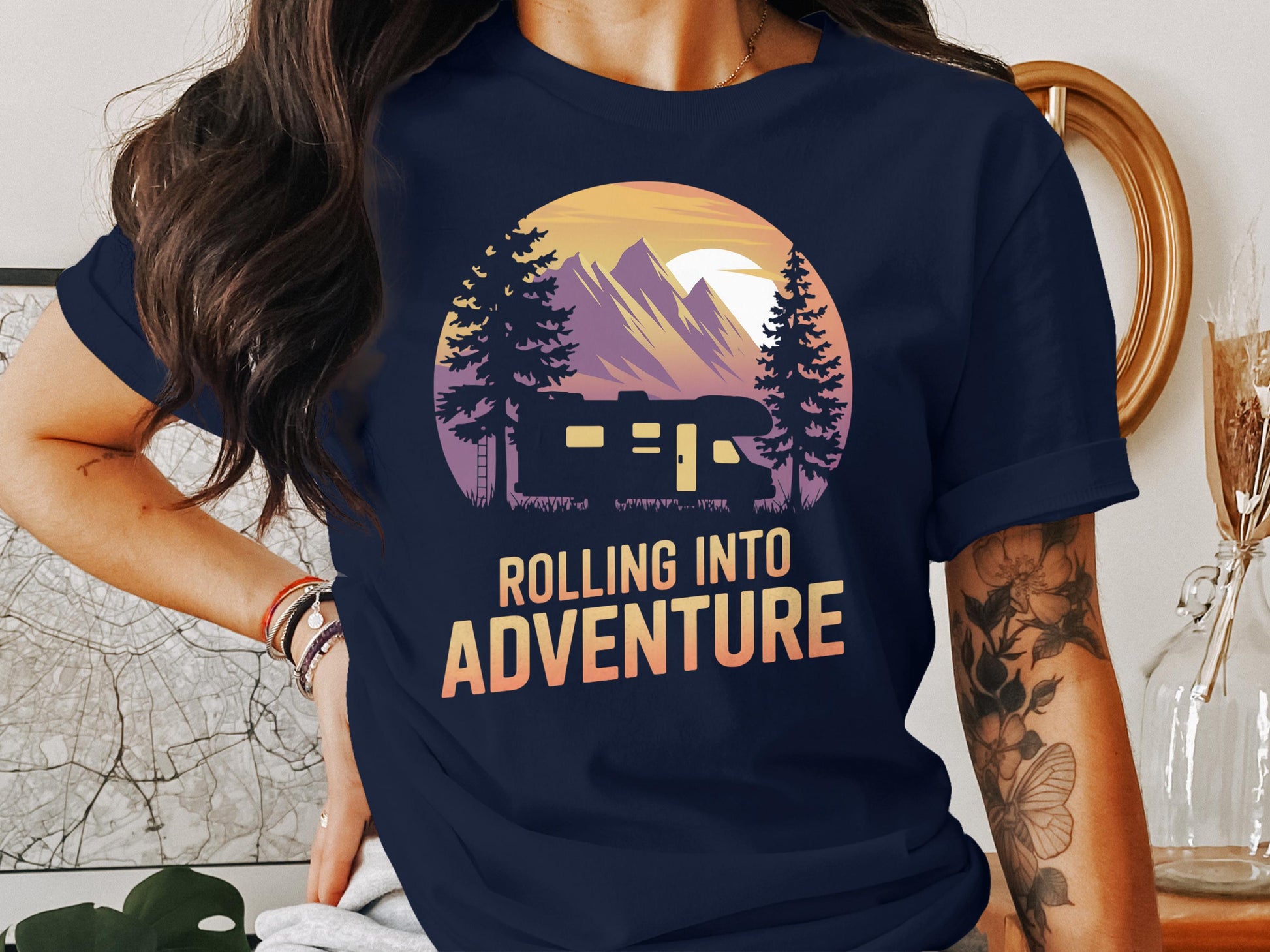 Rolling Into Adventure Graphic Tee product