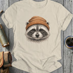 Adorable Raccoon Wearing Beanie Graphic T-Shirt