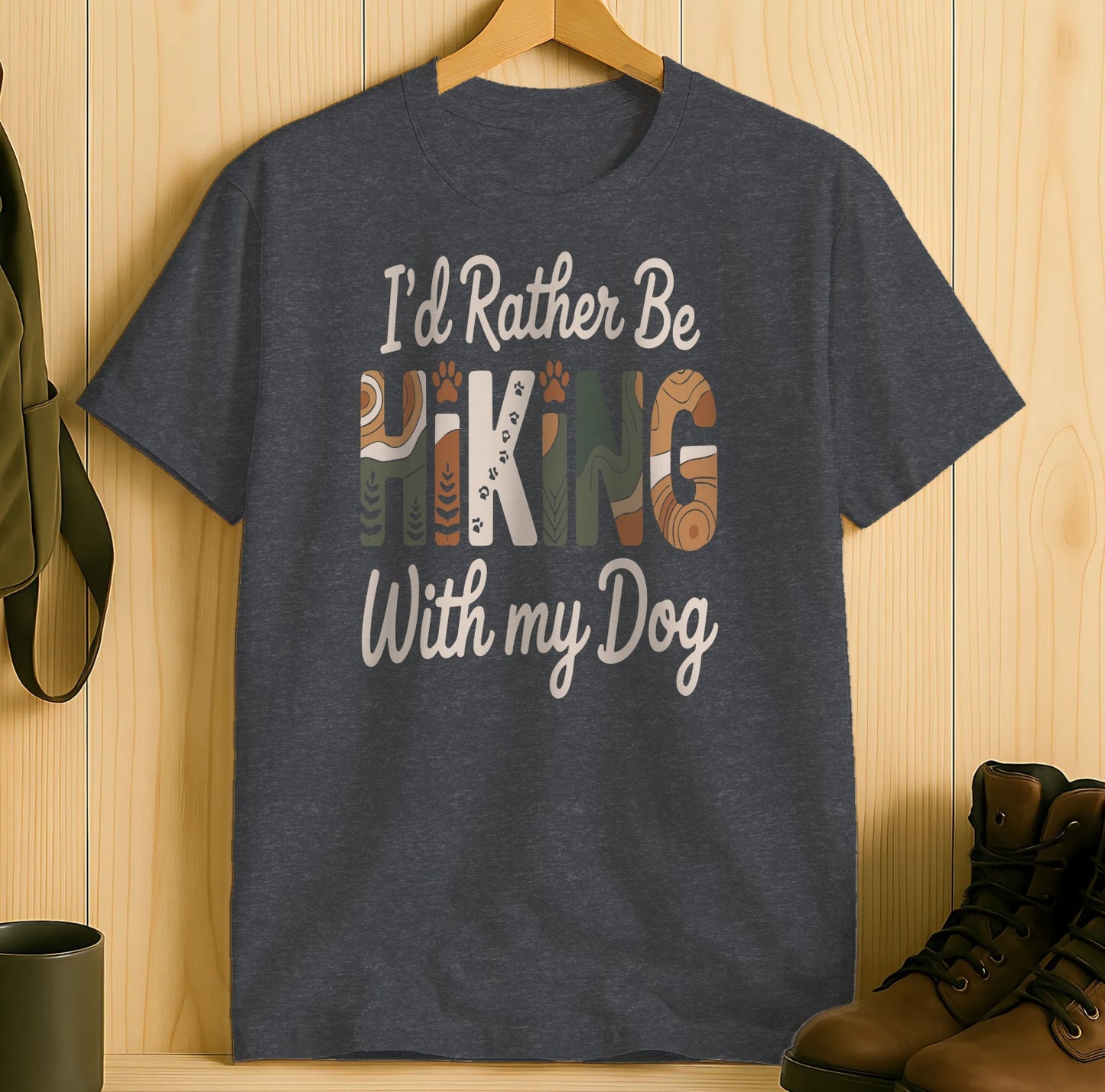 I'd Rather Be Hiking With My Dog T-Shirt product type