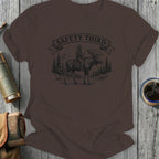 Safety Third Cowboy Riding Moose Graphic Shirt